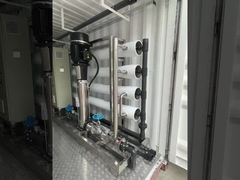 Sistema de filtración de agua salobre en contenedores de 5-7 etapas 100-1000 m3 por día