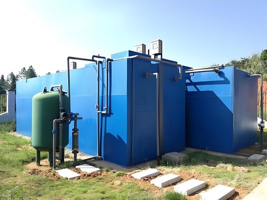 Buen precio 200 m3 por día de la planta de tratamiento de aguas residuales AAO MBR tecnología en línea