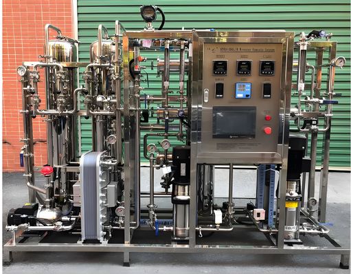 Buen precio Sistema de agua purificada EDI de 2 m3/h con PLC Siemens S7 en línea