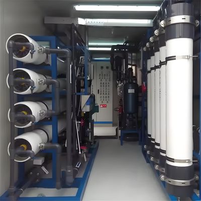 Buen precio Sistema de ósmosis inversa en contenedores con 99% de rechazo de sal 100 - 1000m3 Capacidad en línea