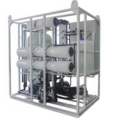 Buen precio Sistema de tratamiento de agua salada de 100 a 1000 M3/día con acero doble 2205 en línea
