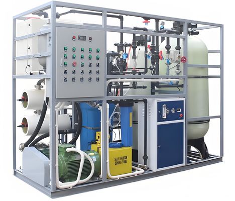 Buen precio Tasa de recuperación del 38% Sistema de reacondicionamiento de agua de mar con control de Siemens y bomba Danfoss en línea