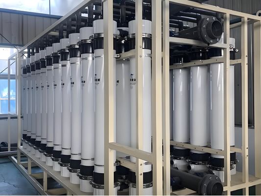 Buen precio Sistema de ultrafiltración SS304/PVC con una recuperación del 80% y una eliminación del 99,99% de SS en línea
