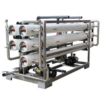 Buen precio Tasa de recuperación 50-75% Sistema RO de agua salobre para agua salada en línea
