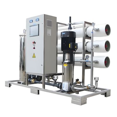 Buen precio 98% de rechazo de sal Sistema RO de agua salobre con control de S7 de Siemens en línea