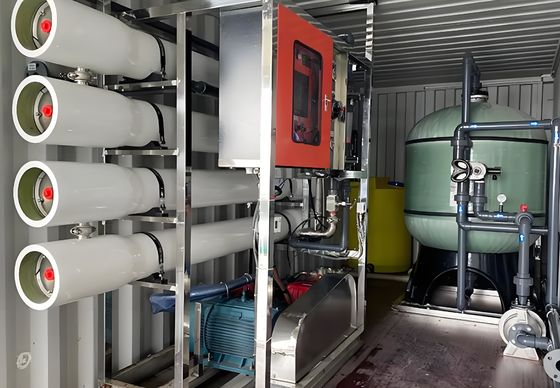 Buen precio Sistema de ósmosis inversa en el contenedor con membrana Filmtec / Toray / Vontron en línea