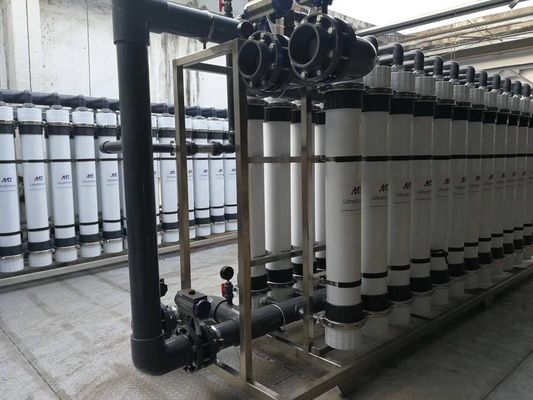 Buen precio Sistema de ultrafiltración con capacidad de 100 m3/hora y pretratamiento UF Proceso de tratamiento en línea